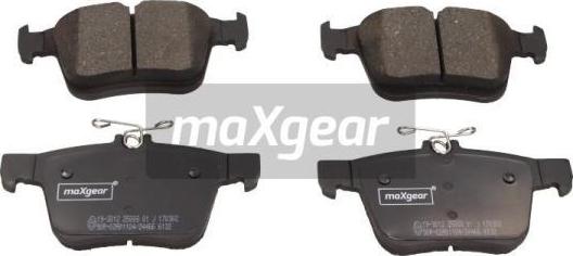 Maxgear 19-3012 - Brake Pad Set, disc brake www.parts5.com