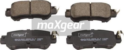 Maxgear 19-3037 - Brake Pad Set, disc brake www.parts5.com