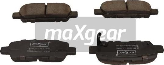 Maxgear 19-3381 - Bremsbelagsatz, Scheibenbremse www.parts5.com