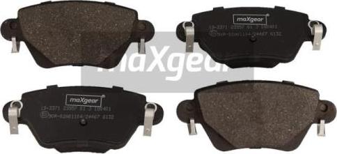 Maxgear 19-3371 - Zestaw klocków hamulcowych, hamulce tarczowe www.parts5.com