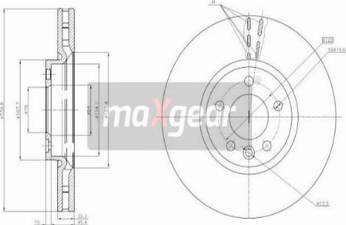 Maxgear 19-3221 - Jarrulevy www.parts5.com