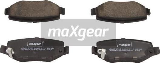 Maxgear 19-2993 - Fren balata seti, diskli fren www.parts5.com