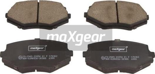 Maxgear 19-2949 - Juego de pastillas de freno www.parts5.com