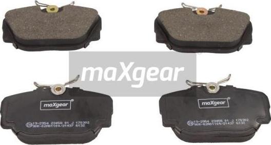 Maxgear 19-2954 - Brake Pad Set, disc brake www.parts5.com