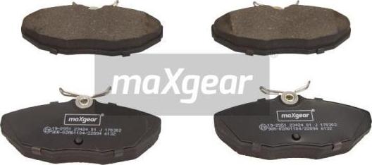 Maxgear 19-2951 - Juego de pastillas de freno www.parts5.com