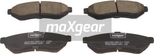 Maxgear 19-2969 - Brake Pad Set, disc brake www.parts5.com