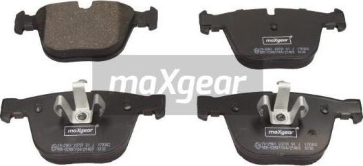 Maxgear 19-2961 - Brake Pad Set, disc brake www.parts5.com