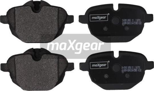 Maxgear 19-2900 - Σετ τακάκια, δισκόφρενα www.parts5.com