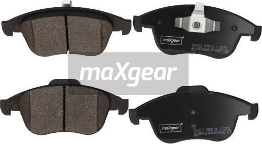 Maxgear 19-2911 - Sada brzdových platničiek kotúčovej brzdy www.parts5.com