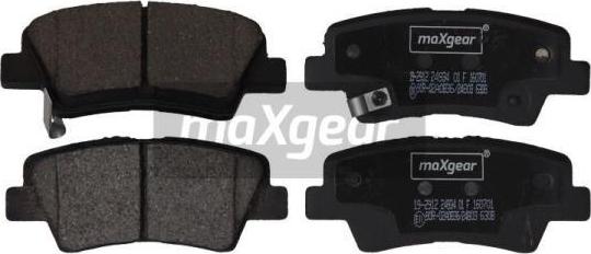 Maxgear 19-2912 - Brake Pad Set, disc brake www.parts5.com