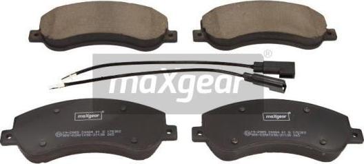 Maxgear 19-2989 - Σετ τακάκια, δισκόφρενα www.parts5.com