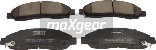 Maxgear 19-2981 - Brake Pad Set, disc brake www.parts5.com