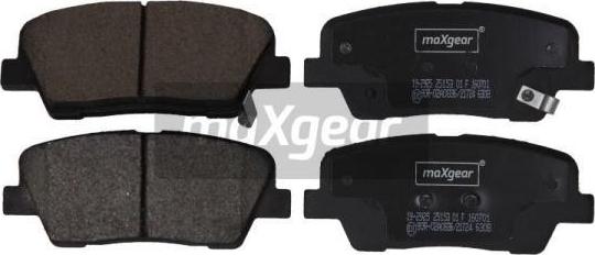 Maxgear 19-2925 - Brake Pad Set, disc brake www.parts5.com