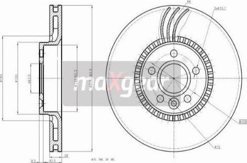 Maxgear 19-2429 - Tarcza hamulcowa www.parts5.com