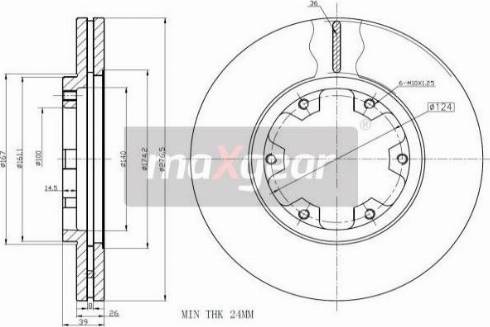 Maxgear 19-2569 - Disc frana www.parts5.com