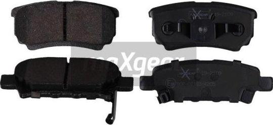 Maxgear 19-2109 - Тормозные колодки, дисковые, комплект www.parts5.com