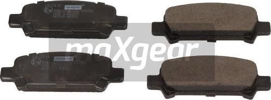 Maxgear 19-2116 - Тормозные колодки, дисковые, комплект www.parts5.com