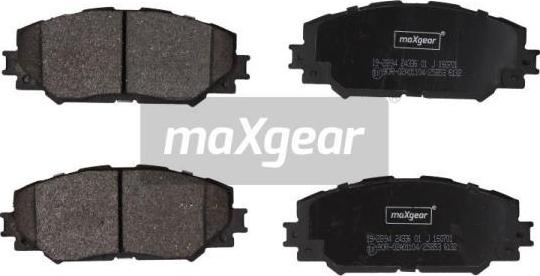 Maxgear 19-2894 - Kit de plaquettes de frein, frein à disque www.parts5.com