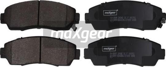 Maxgear 19-2895 - Zestaw klocków hamulcowych, hamulce tarczowe www.parts5.com