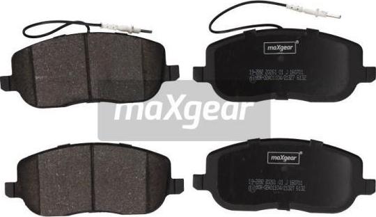 Maxgear 19-2892 - Piduriklotsi komplekt,ketaspidur www.parts5.com