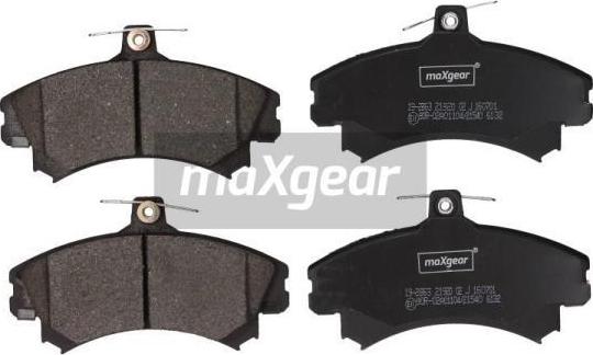 Maxgear 19-2863 - Sada brzdových platničiek kotúčovej brzdy www.parts5.com