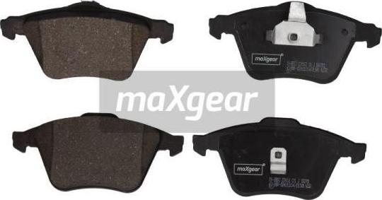 Maxgear 19-2883 - Тормозные колодки, дисковые, комплект www.parts5.com