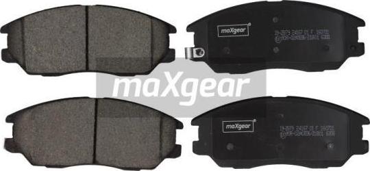 Maxgear 19-2879 - Brake Pad Set, disc brake www.parts5.com