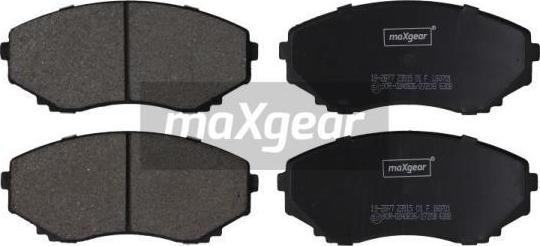 Maxgear 19-2877 - Set placute frana,frana disc www.parts5.com