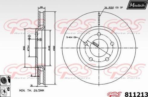 Zimmermann 155.3902.52 - Тормозной диск www.parts5.com