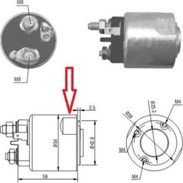 Meat & Doria 46086 - Elektromagnetický spínač, startér www.parts5.com