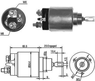 Meat & Doria 46074 - Solenoid, electromotor www.parts5.com