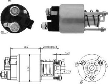 Meat & Doria 46101 - Elektromagnetický spínač, startér www.parts5.com