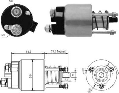 Meat & Doria 46102 - Solenoid Switch, starter www.parts5.com