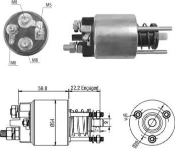 Meat & Doria 46134 - Solenoid, electromotor www.parts5.com