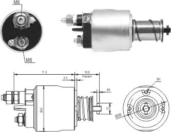 Meat & Doria 46311 - Elektromagnetický spínač, startér www.parts5.com