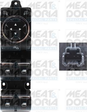 Meat & Doria 26721 - Switch, window regulator www.parts5.com