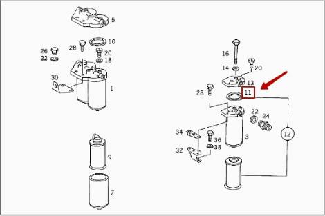 Mercedes-Benz A 000 477 35 80 - Junta, filtro de combustible www.parts5.com