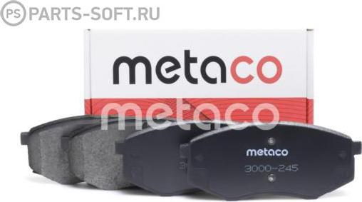 METACO 3000-245 - Sada brzdových platničiek kotúčovej brzdy www.parts5.com