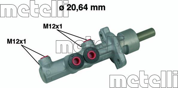 Metelli 05-0493 - Jarrupääsylinteri www.parts5.com