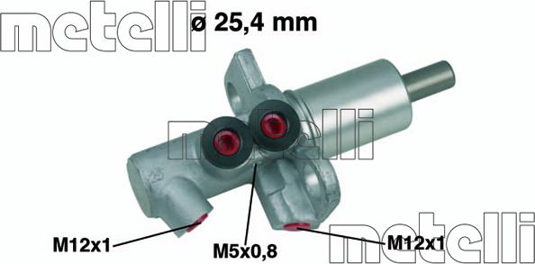 Metelli 05-0458 - Hlavný brzdový válec www.parts5.com