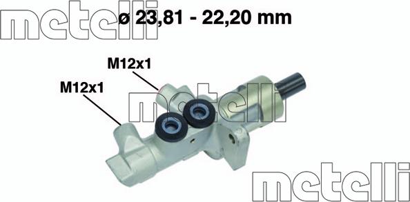 Metelli 05-0548 - Brake Master Cylinder parts5.com