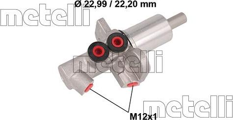 Metelli 05-0547 - Brake Master Cylinder parts5.com
