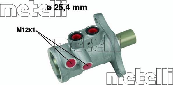 Metelli 05-0557 - Главный тормозной цилиндр www.parts5.com