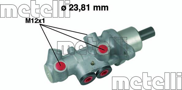 Metelli 05-0536 - Brake Master Cylinder parts5.com