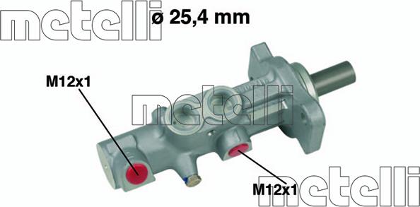 Metelli 05-0579 - Pompa centrala, frana www.parts5.com