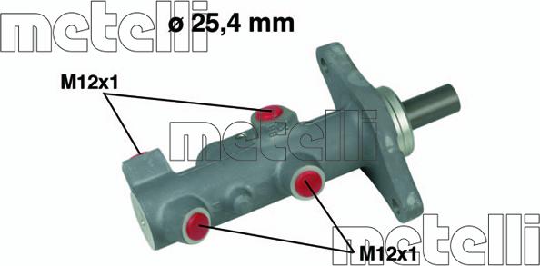 Metelli 05-0578 - Brake Master Cylinder www.parts5.com