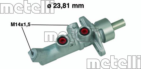 Metelli 05-0648 - Brake Master Cylinder www.parts5.com