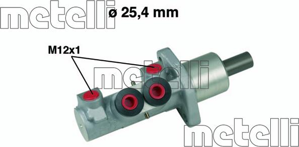 Metelli 05-0606 - Pompa centrala, frana www.parts5.com