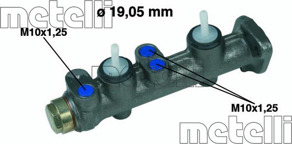 Metelli 05-0009 - Brake Master Cylinder parts5.com