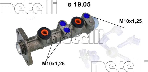 Metelli 05-0006K - Brake Master Cylinder www.parts5.com